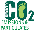 Reduced CO2 Emissions & Particulates