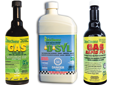 BioCleans DSYL, Gas and Gas Rapid PCV Bottles